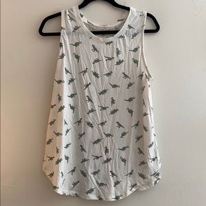 Dinosaur print tank top